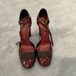 Marc by Marc jacobs burgundy patent heeled Mary Jane